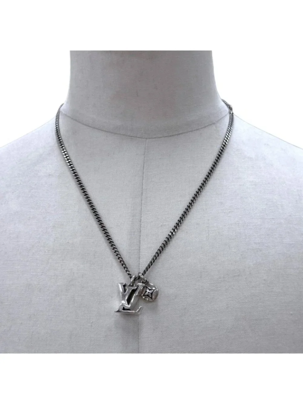 Louis Vuitton LV Sailor Chain 925 Necklace Silver